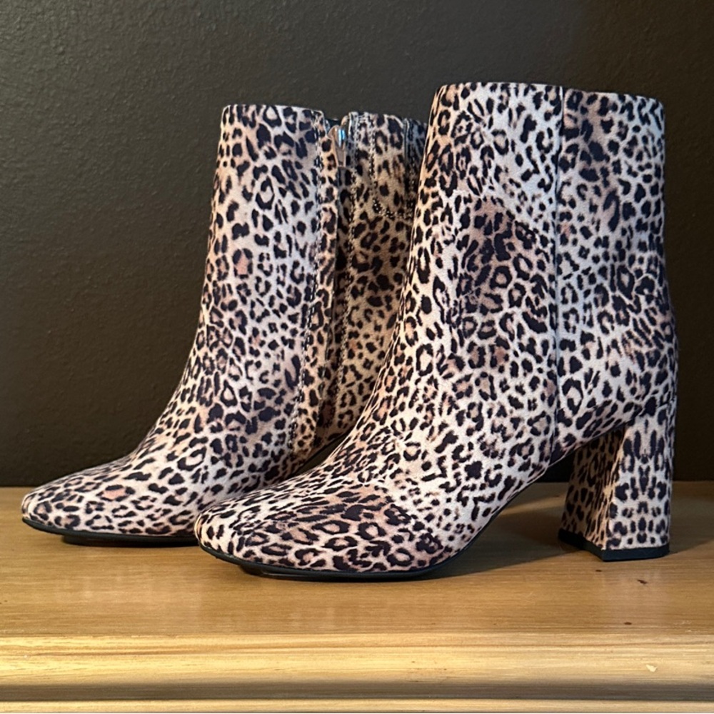 Leopard Print Ankle Booties